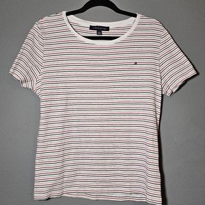 Tommy Hilfiger Short Sleeve Striped Shirt Size XL
